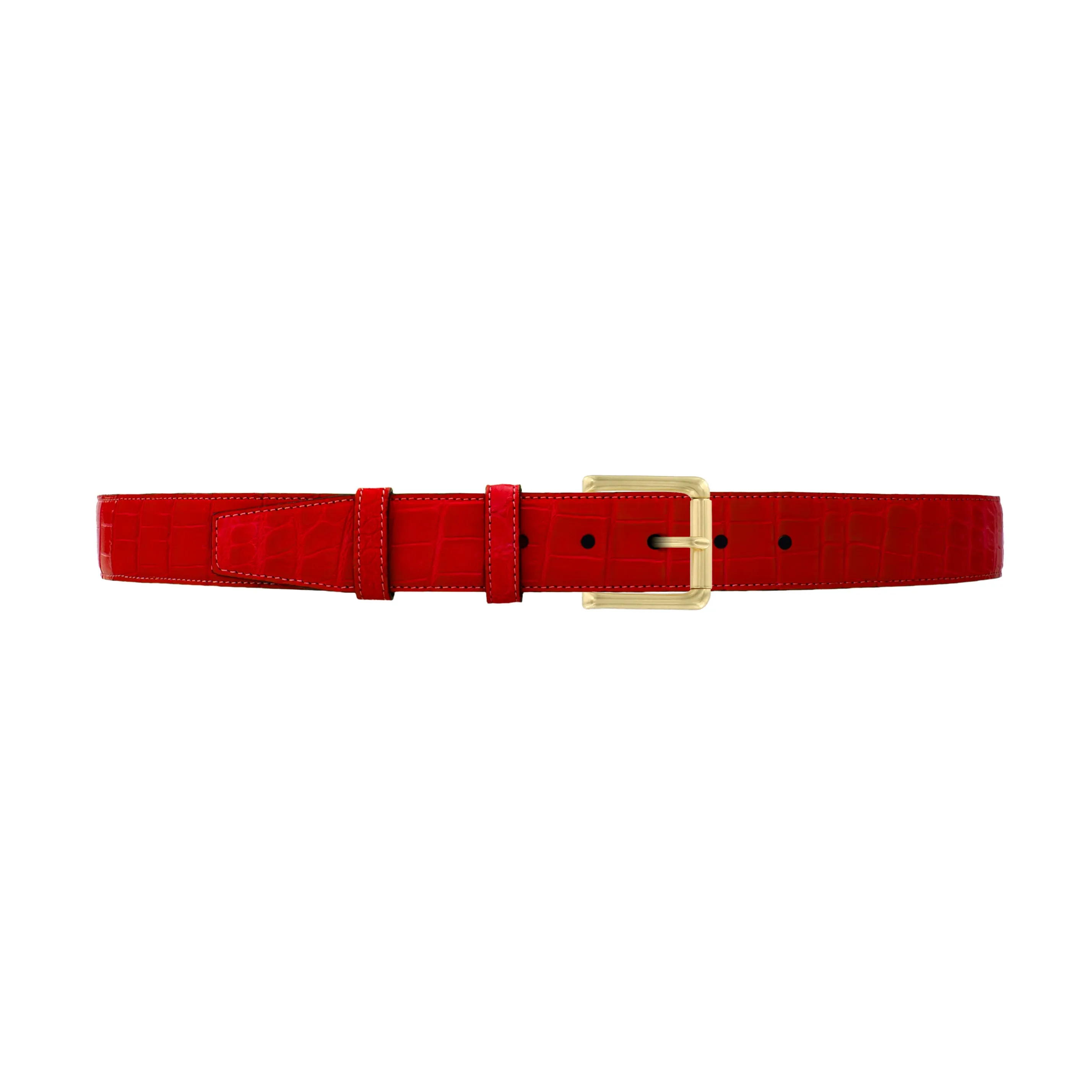 1 1/2" Candy Seasonal Belt with Austin Casual Buckle in Brass