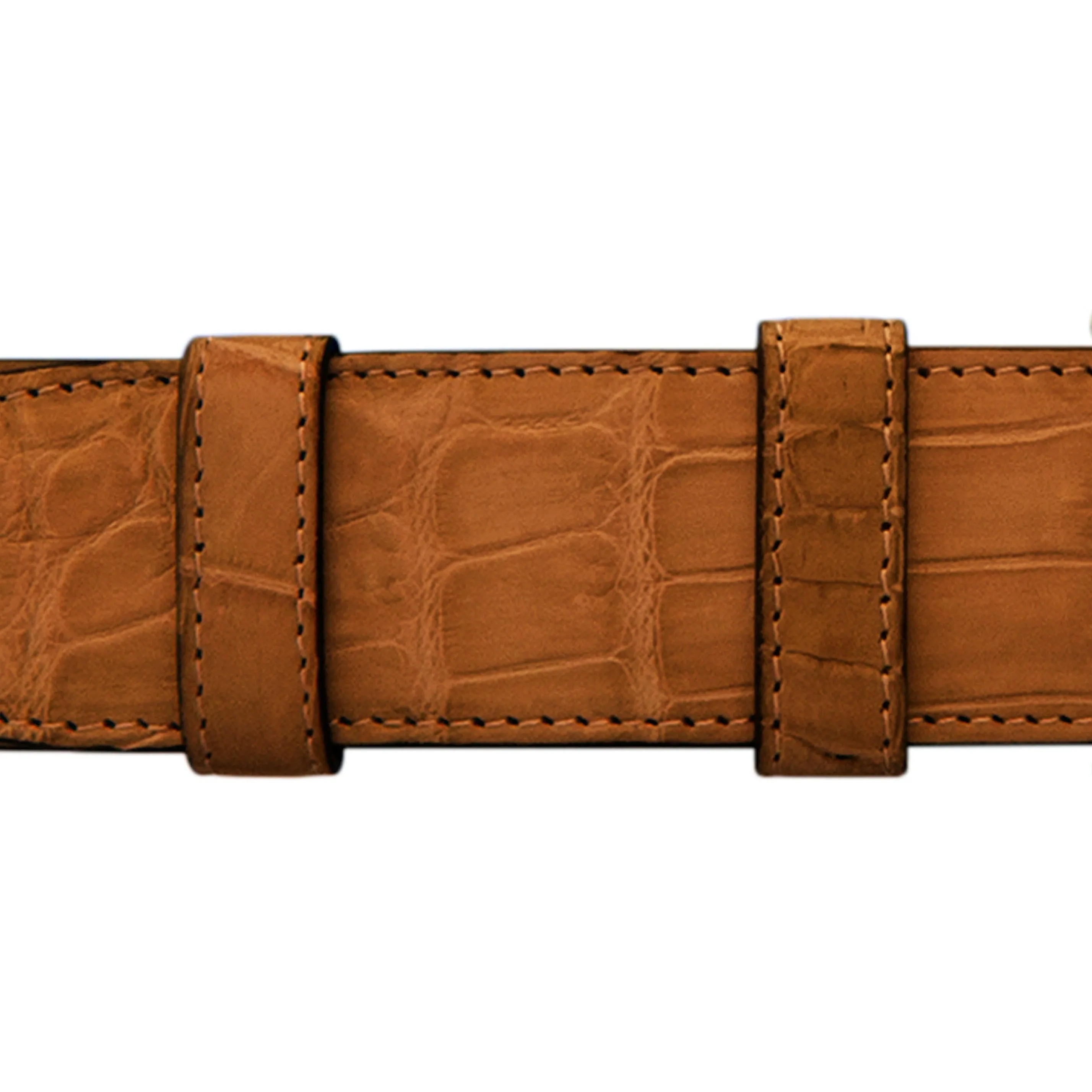 1 1/2" Dark Sand Classic Belt with Sutton Dress Buckle in Brass