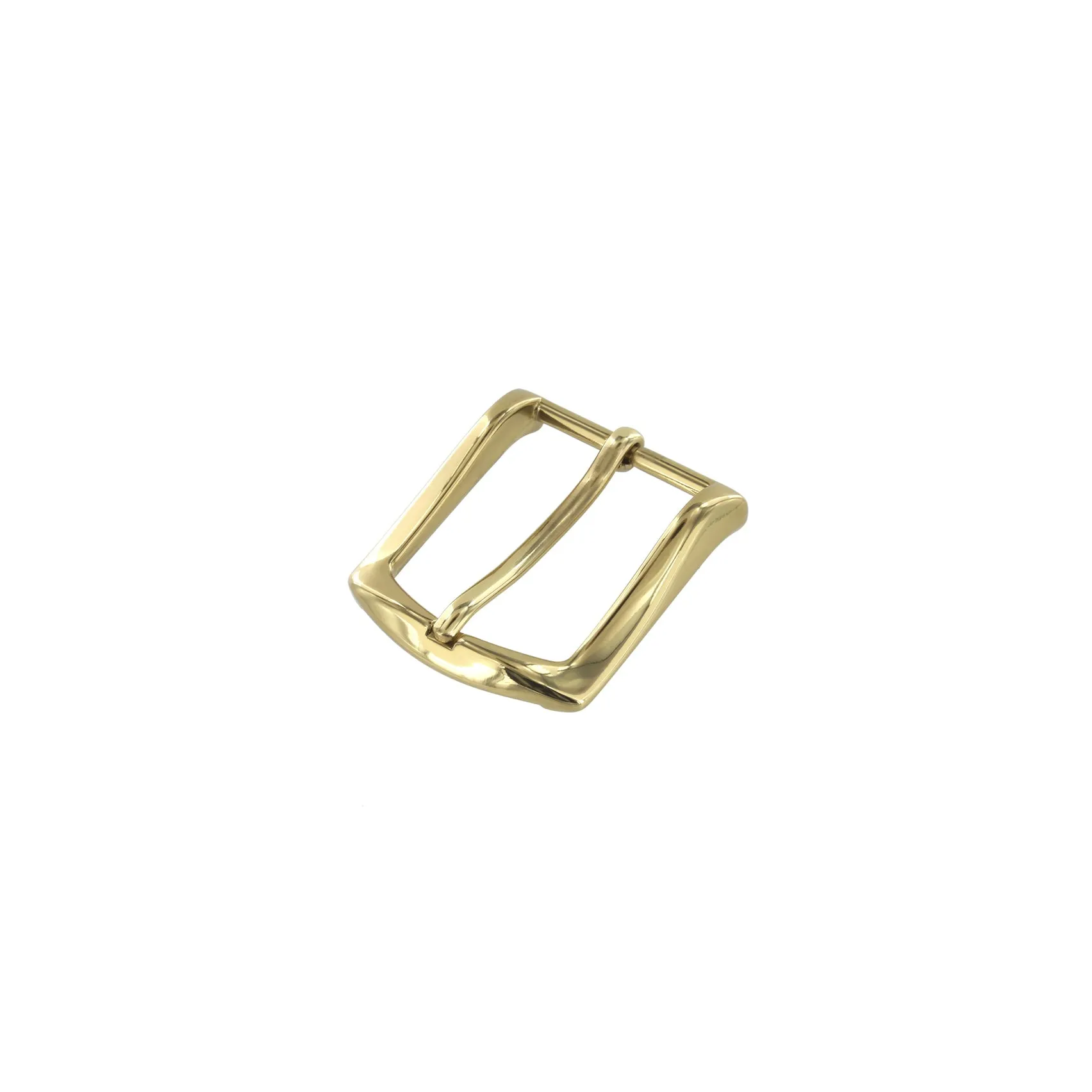 1 1/4" Cherry Seasonal Belt with Sutton Dress Buckle in Brass