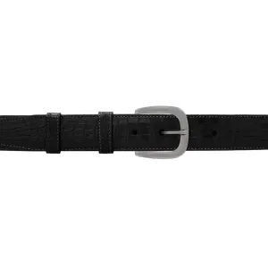 1 1/4" Raven Classic Belt with Oxford Cocktail Buckle in Matt Nickel
