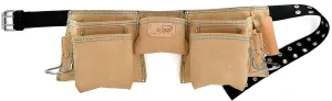 12 Pocket Leather Tool Rig | Suede Leather