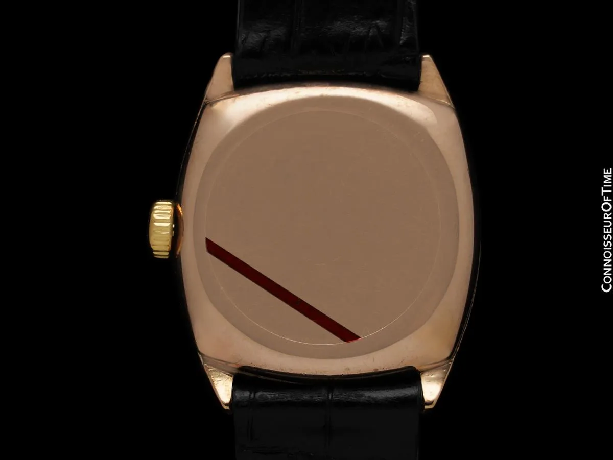 1928 Rolex Art Deco Vintage Mens Midsize Art Deco Watch - 9K Rose Gold