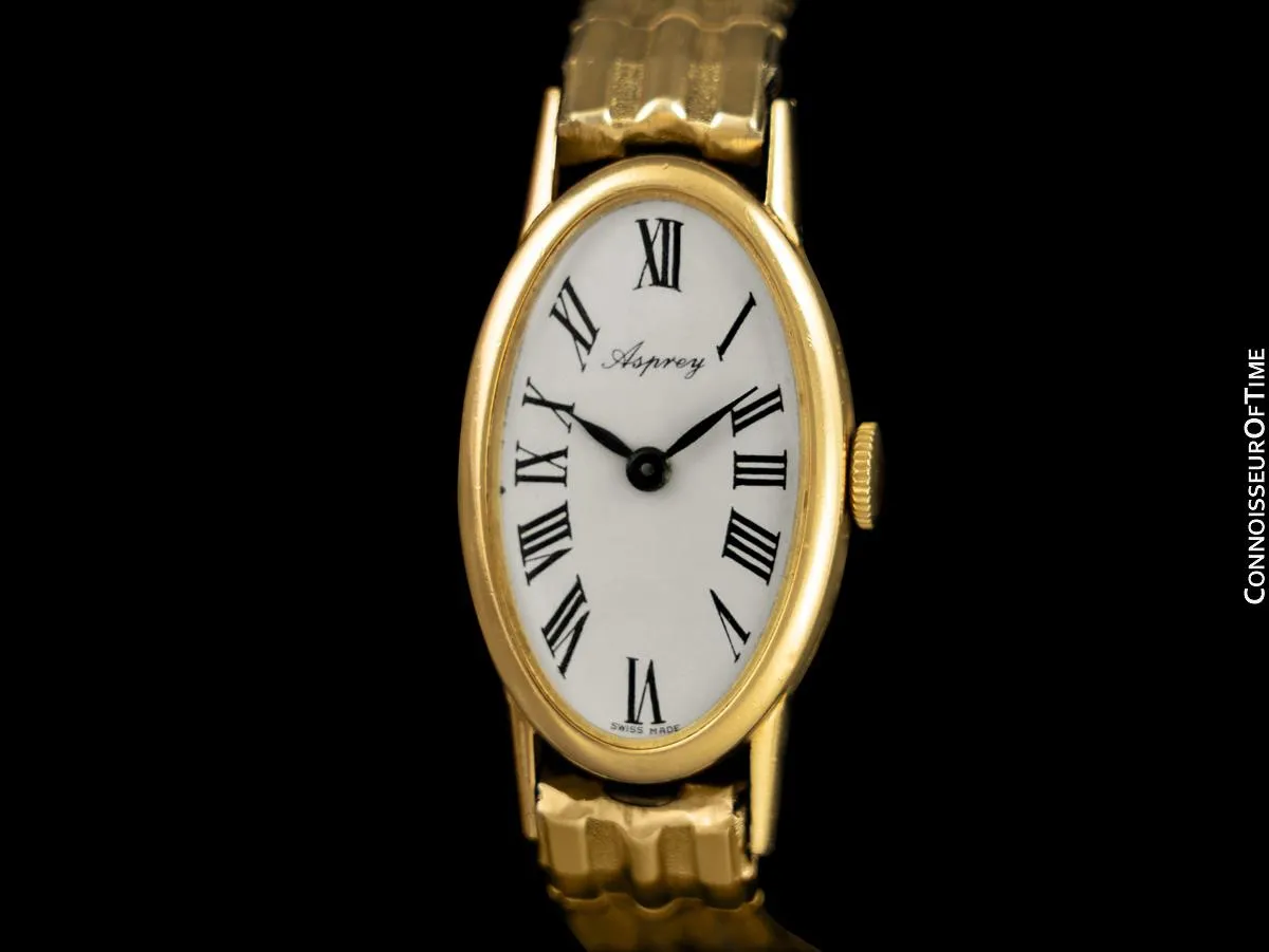 1960's Asprey Baume & Mercier Vintage 18K Gold Watch - OWNED & WORN BY JERRY LEWIS