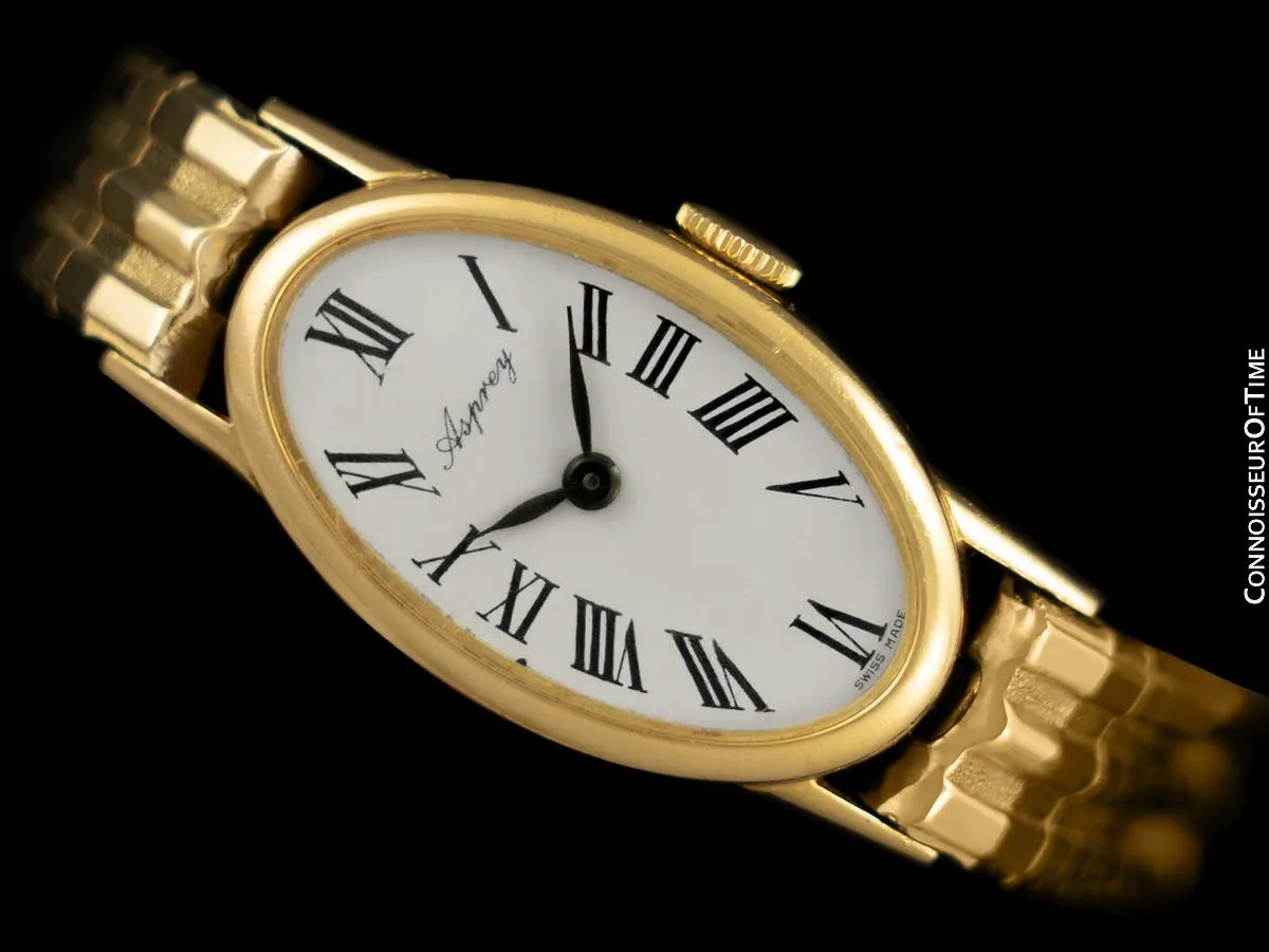 1960's Asprey Baume & Mercier Vintage 18K Gold Watch - OWNED & WORN BY JERRY LEWIS