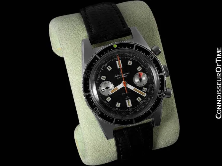 1960's Swiss Jules Jurgensen Vintage Mens Sporting Divers Chronograph - Stainless Steel