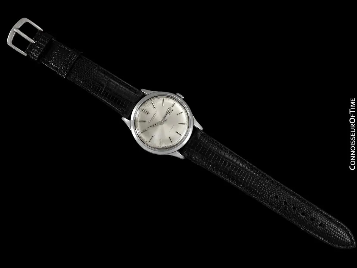 1963 IWC Vintage Mens Watch, Cal. 8531 Automatic with Date, Stainless Steel - Rare Oversized Example