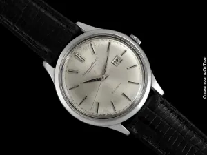 1963 IWC Vintage Mens Watch, Cal. 8531 Automatic with Date, Stainless Steel - Rare Oversized Example