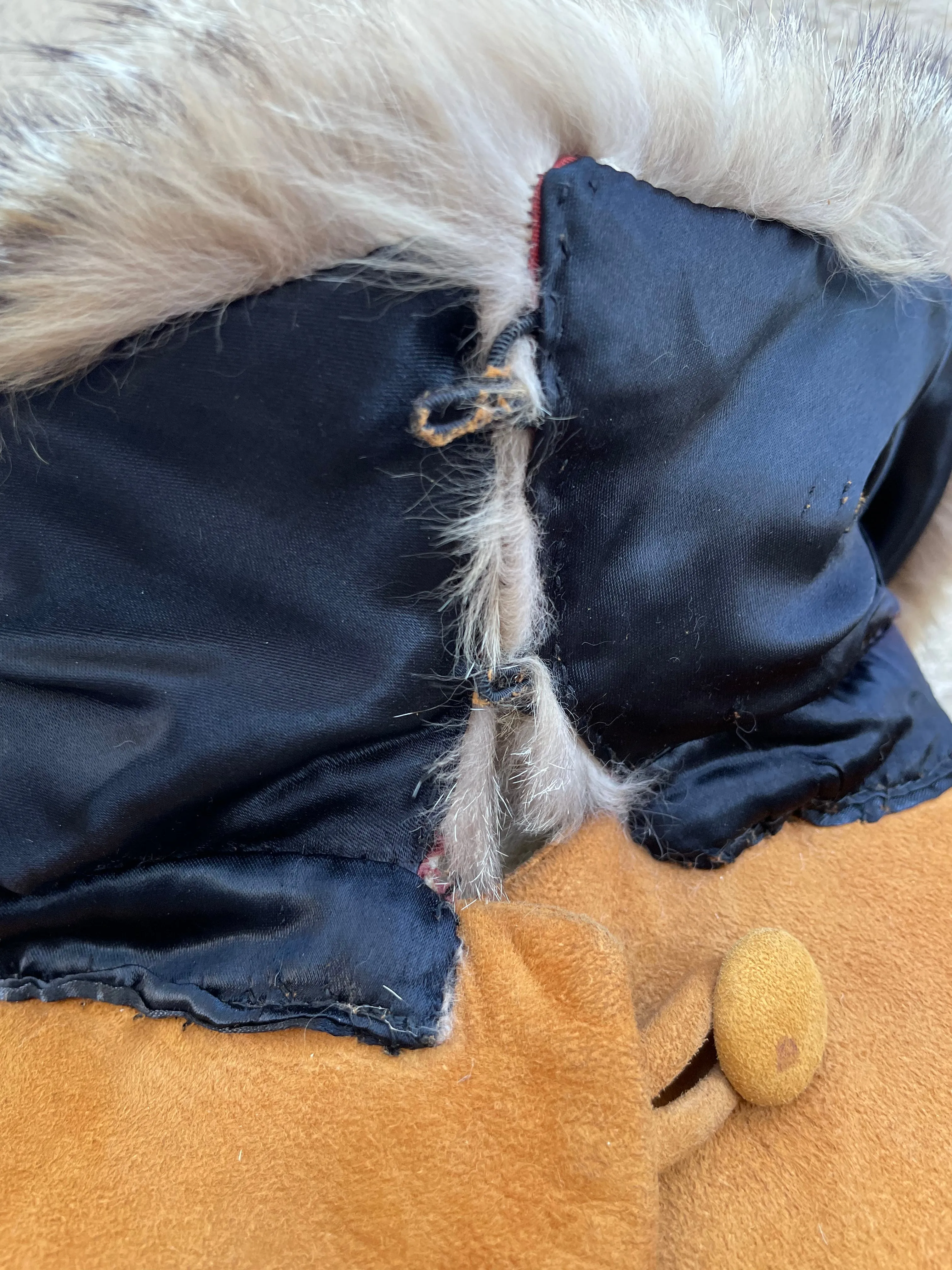 1970s Suede Fur Trim Coat