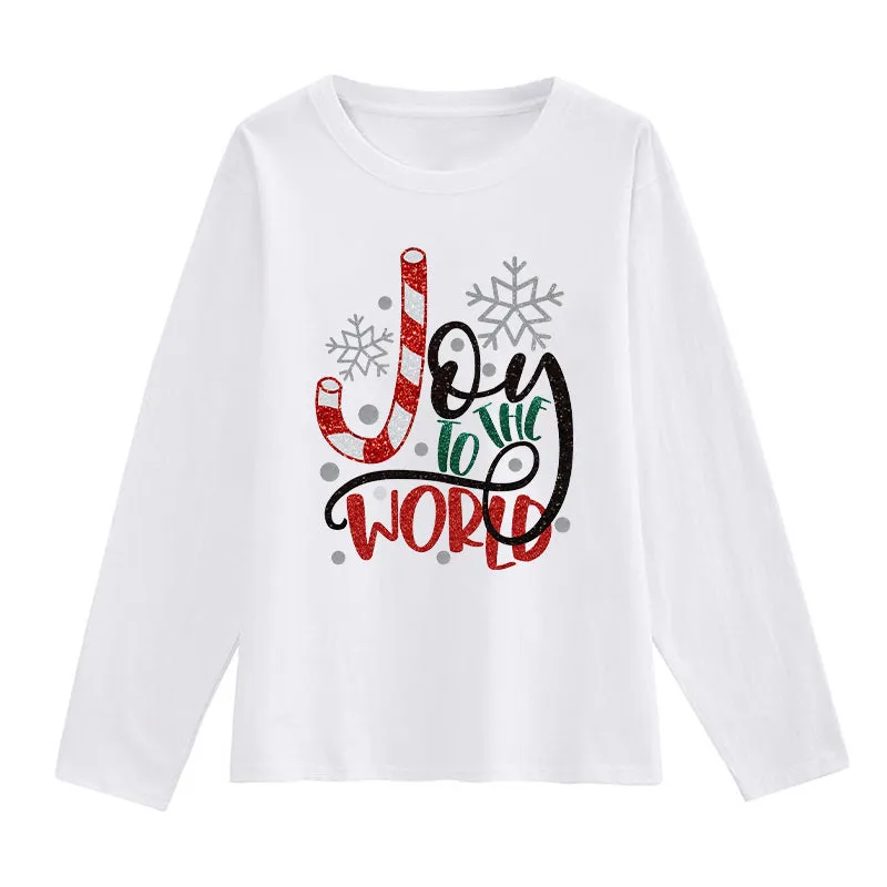 2022 Christmas Ladies' White T-Shirts