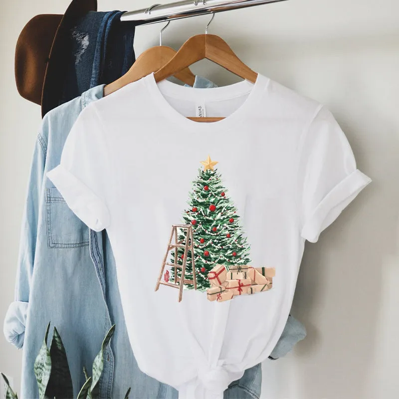 2022 Christmas Tree White T-Shirts