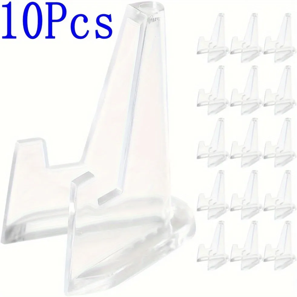 Acrylic Easel Stands: Clear Mini Display Holders (2/6/10/12 pcs) for Coins, Pocket Watches, Capsules, and Medals