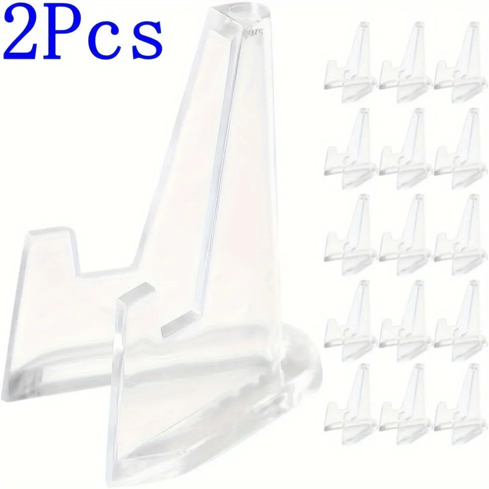 Acrylic Easel Stands: Clear Mini Display Holders (2/6/10/12 pcs) for Coins, Pocket Watches, Capsules, and Medals