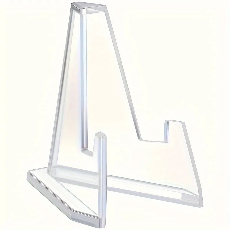 Acrylic Easel Stands: Clear Mini Display Holders (2/6/10/12 pcs) for Coins, Pocket Watches, Capsules, and Medals