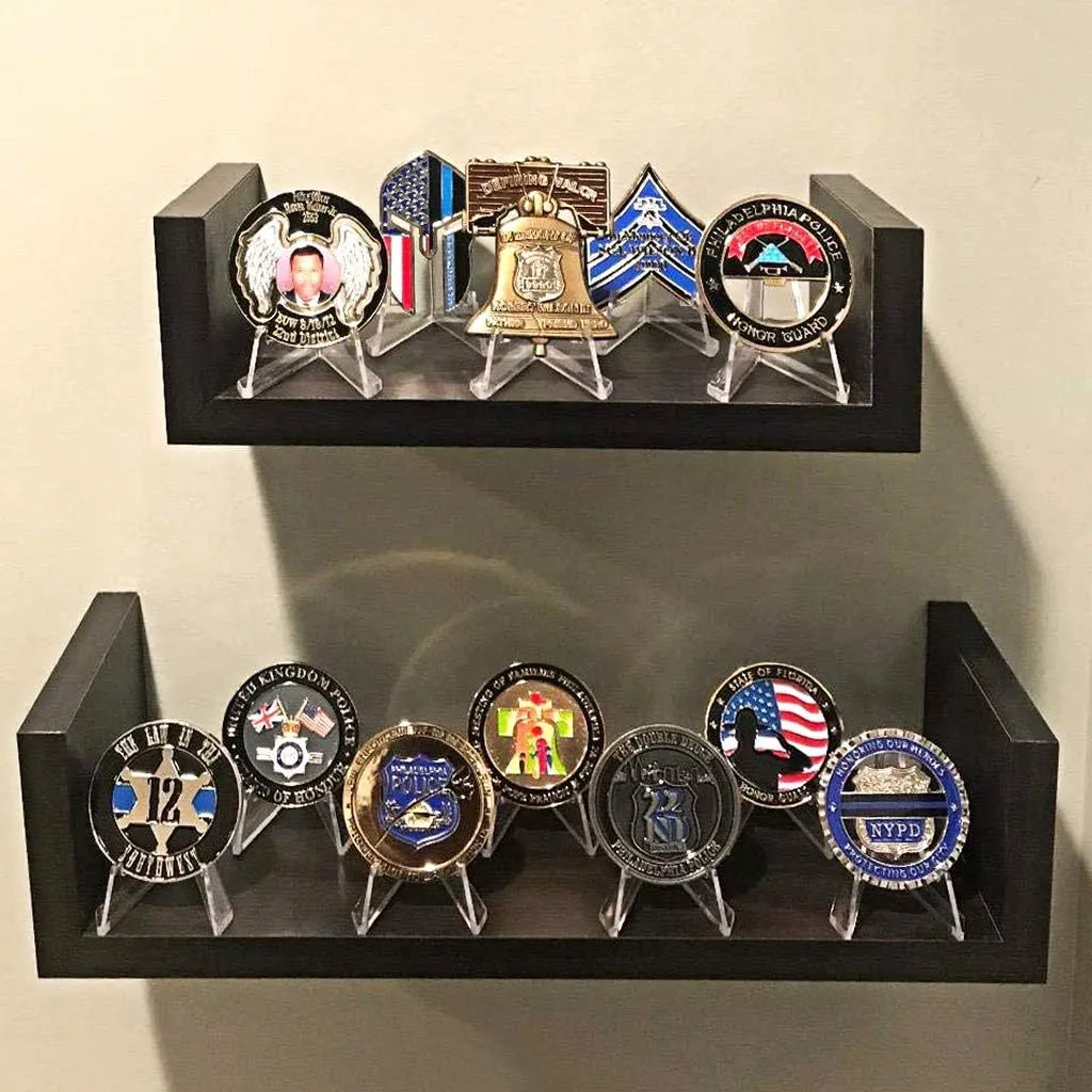 Acrylic Easel Stands: Clear Mini Display Holders (2/6/10/12 pcs) for Coins, Pocket Watches, Capsules, and Medals