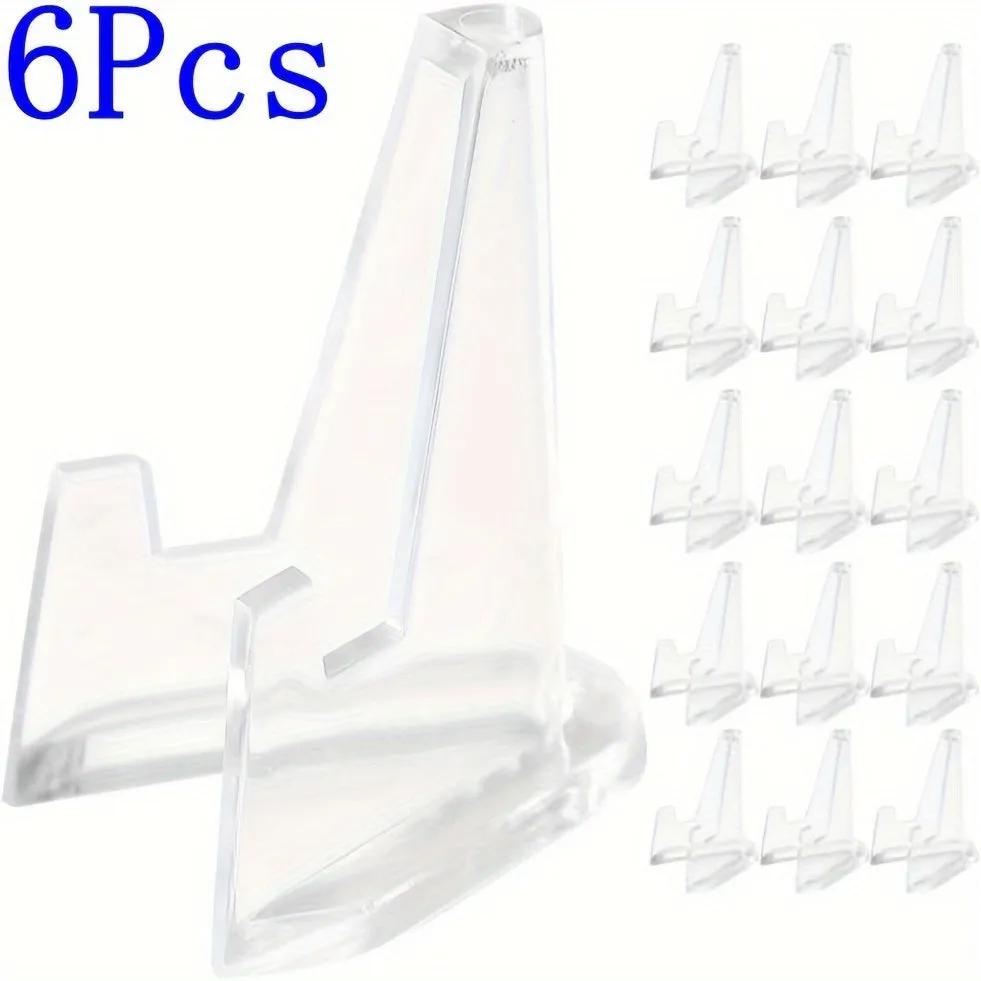 Acrylic Easel Stands: Clear Mini Display Holders (2/6/10/12 pcs) for Coins, Pocket Watches, Capsules, and Medals
