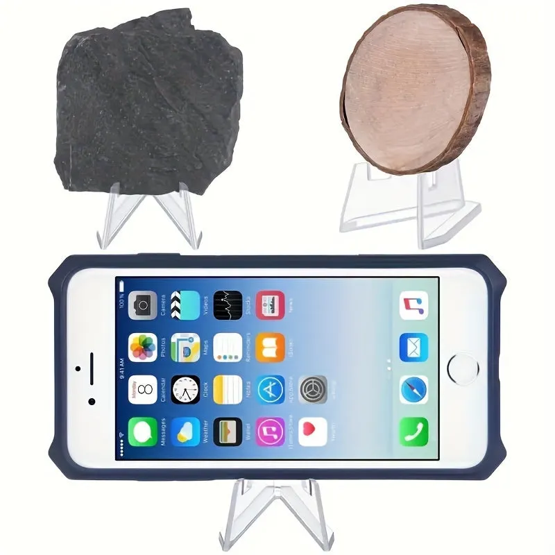 Acrylic Easel Stands: Clear Mini Display Holders (2/6/10/12 pcs) for Coins, Pocket Watches, Capsules, and Medals
