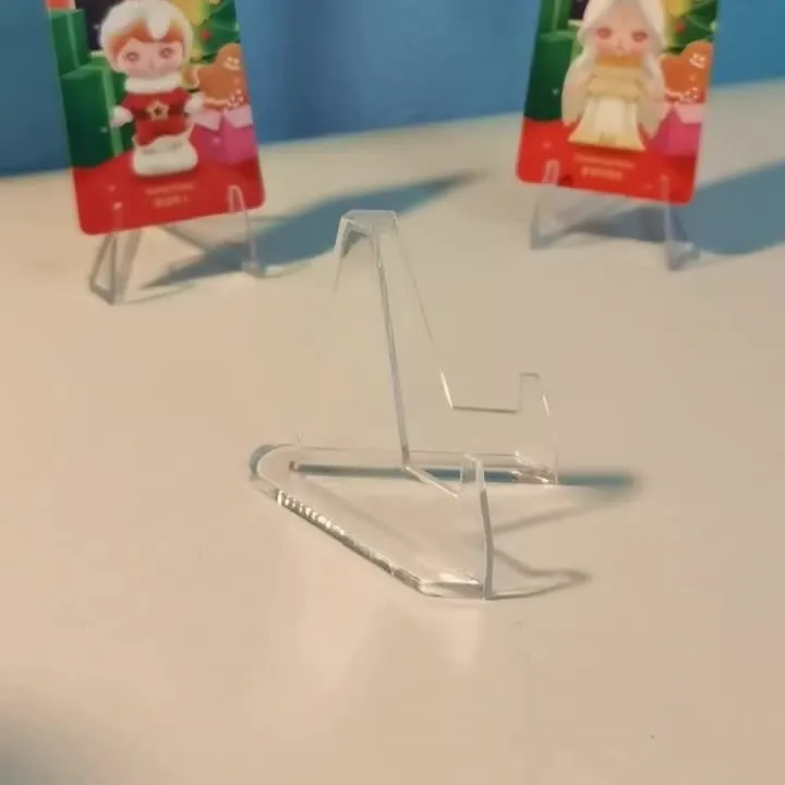 Acrylic Easel Stands: Clear Mini Display Holders (2/6/10/12 pcs) for Coins, Pocket Watches, Capsules, and Medals