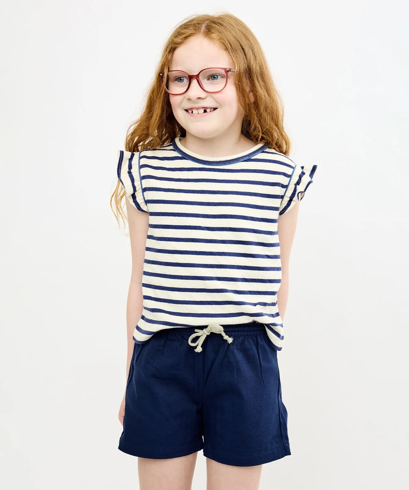 Adrian Shirt, Navy Stripe