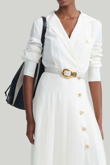 ALTUZARRA VINTAGE BRASS BUCKLE BELT