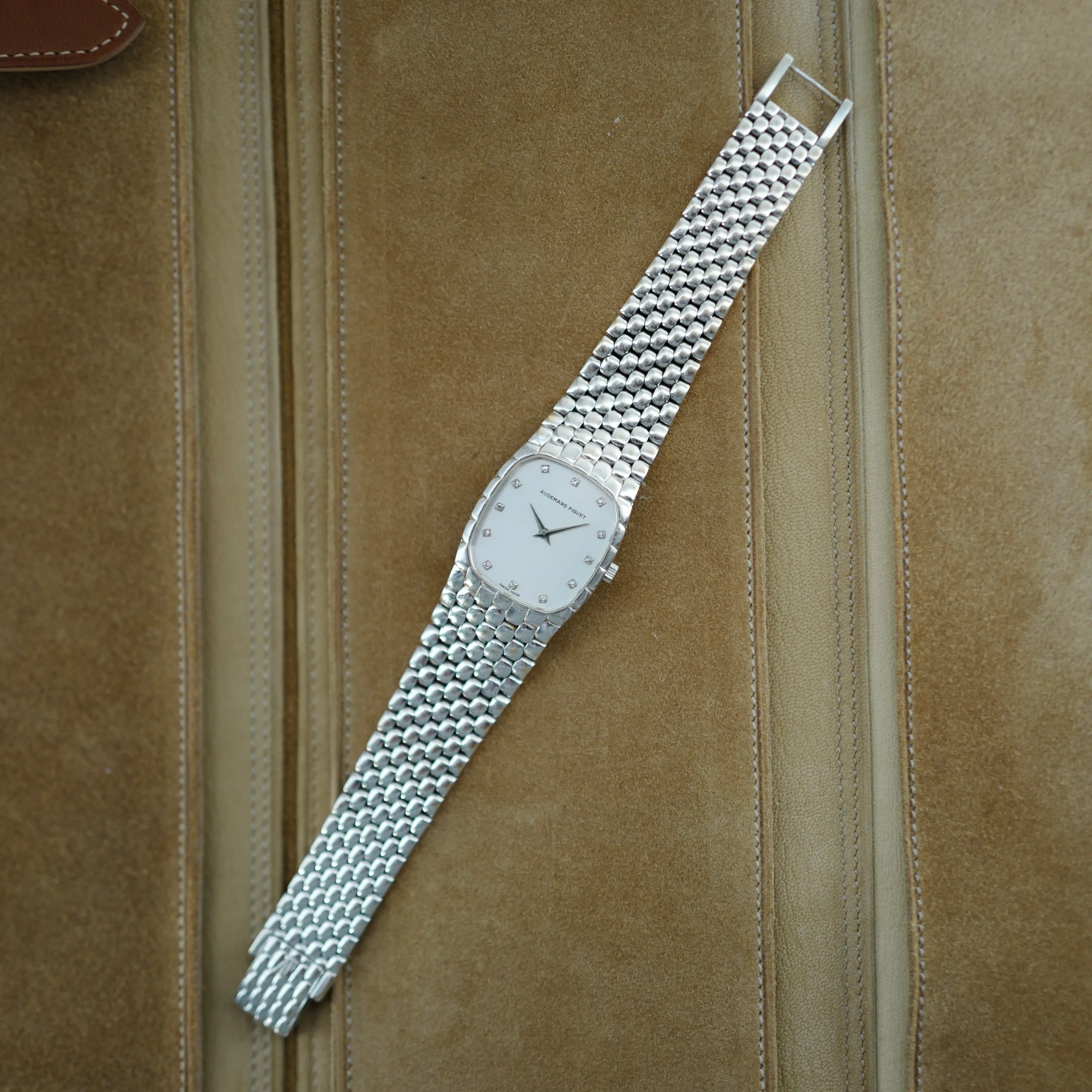 Audemars Piguet White Gold Bracelet Watch (New Arrival)