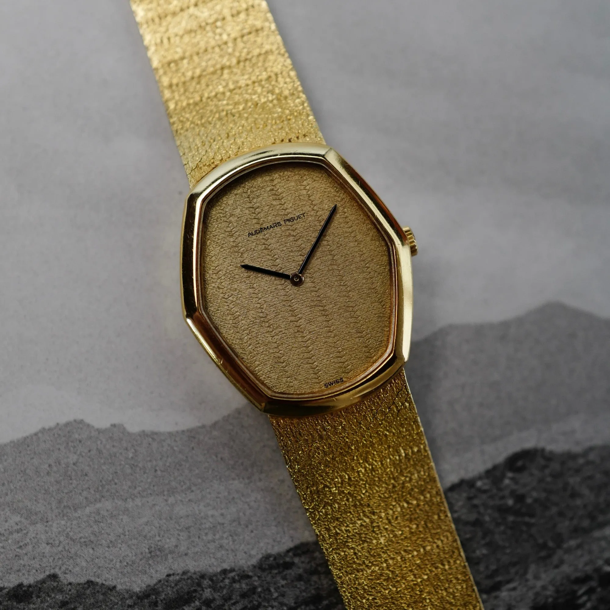 Audemars Piguet Yellow Gold Hexagonal Watch
