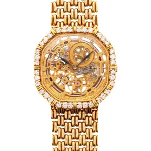 Audemars Piguet Yellow Gold Skeleton Watch Ref. BA4266 on Bracelet