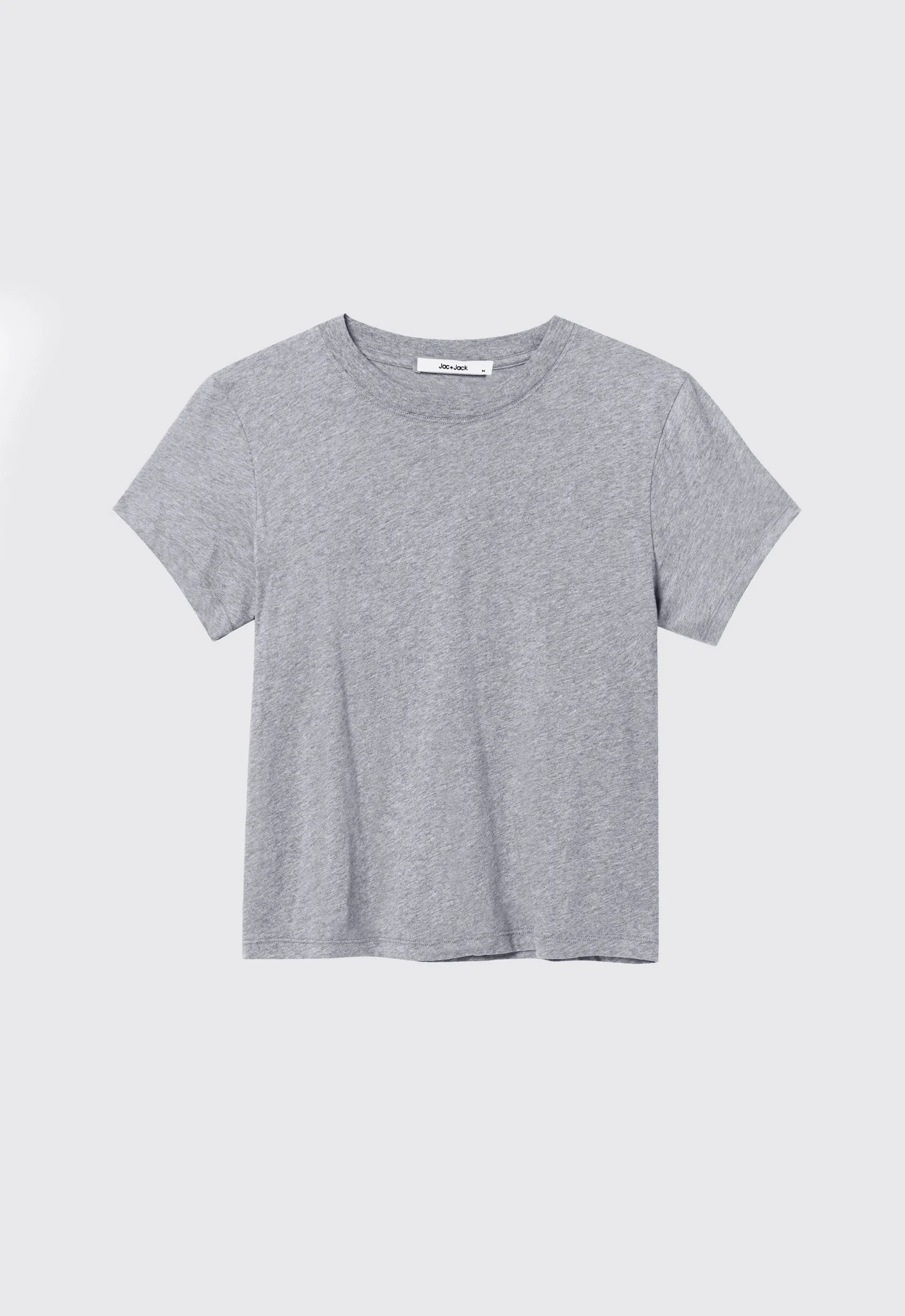 Baby Cotton Tee - Grey Marle