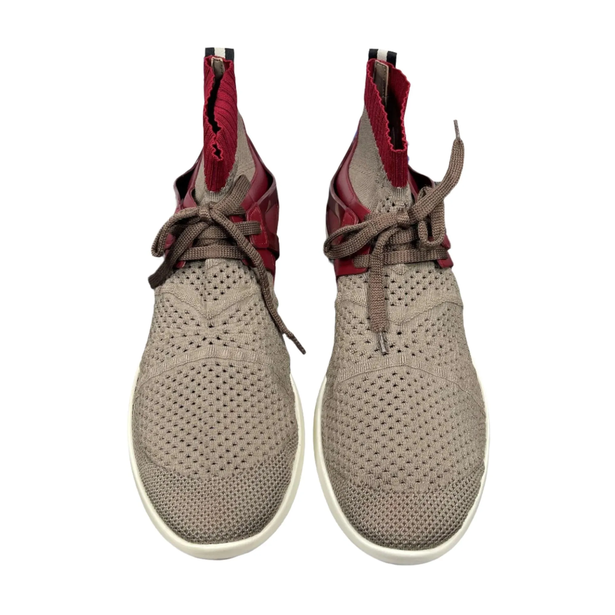 Bally Avallo Red Leather/Textile Sneakers