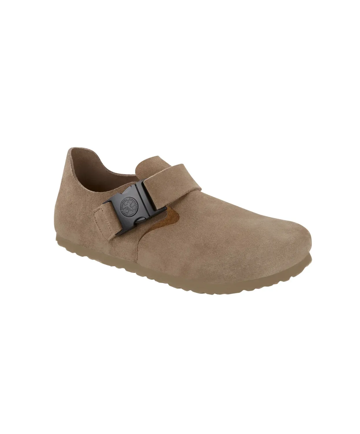 Birkenstock London QR Buckle Suede Leather Taupe Shoes