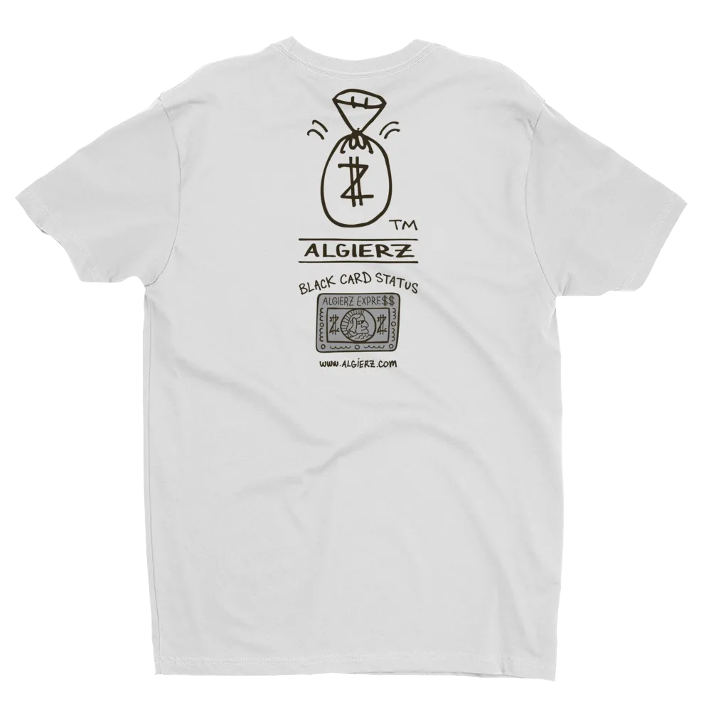 Black Card Status (white) T-Shirt