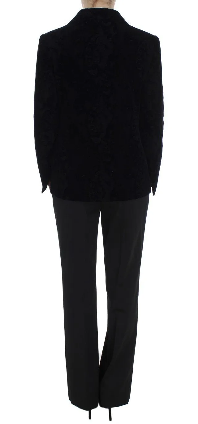 Black Lace Stretch Suit