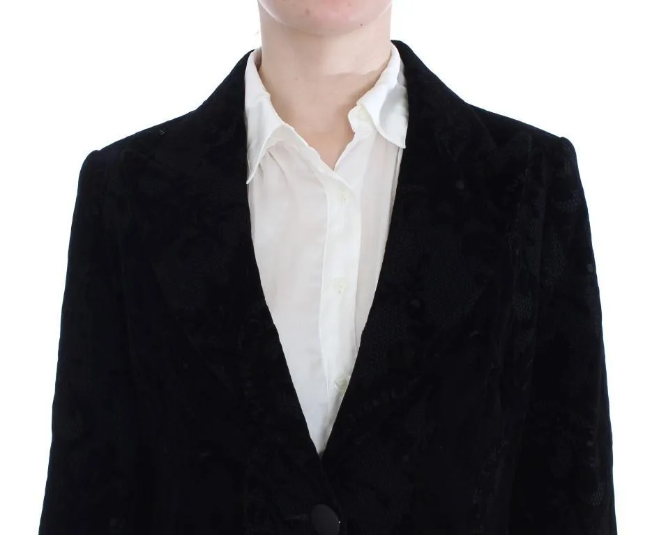 Black Lace Stretch Suit