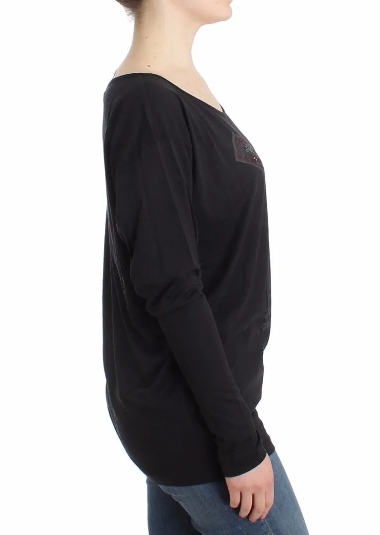 Black longsleeved cotton top