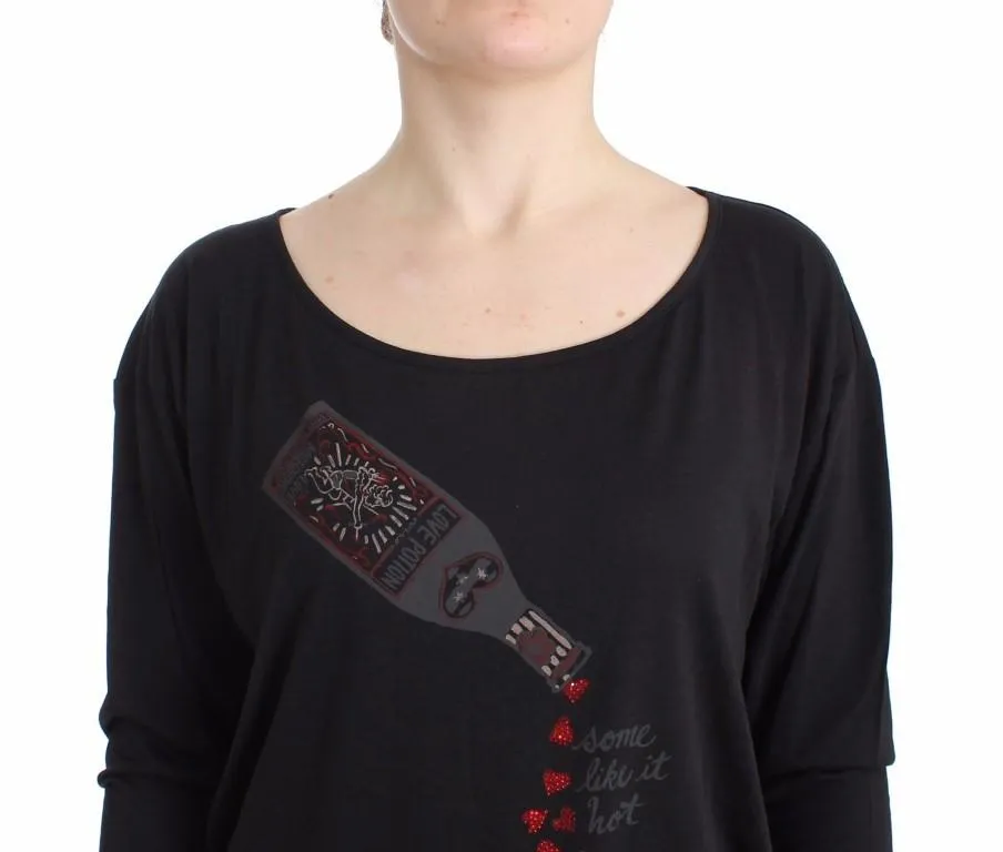 Black longsleeved cotton top