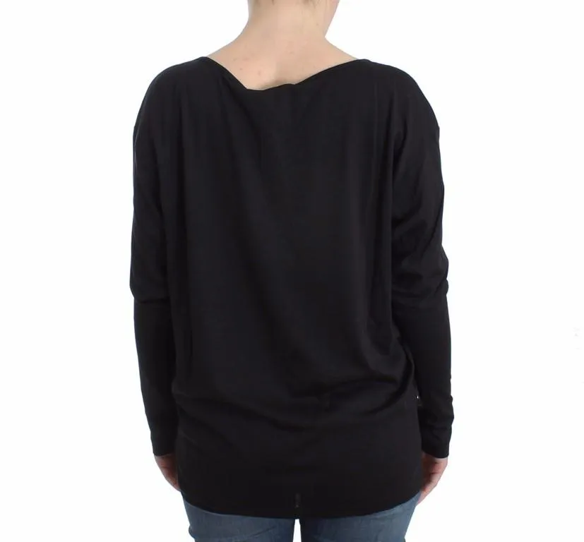 Black longsleeved cotton top