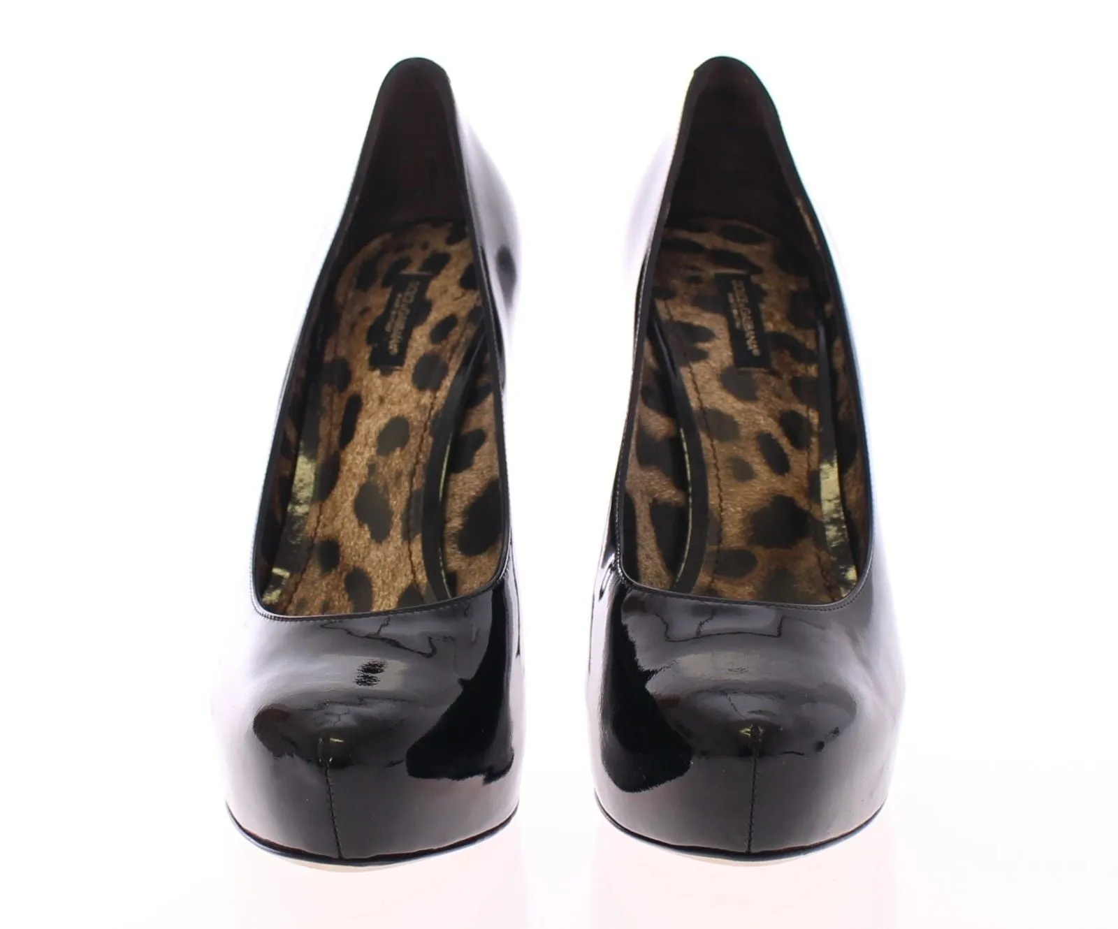 Black Patent Leather Platform Pumps Shoes
