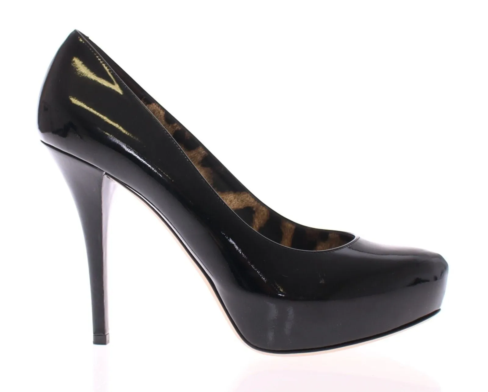 Black Patent Leather Platform Pumps Shoes