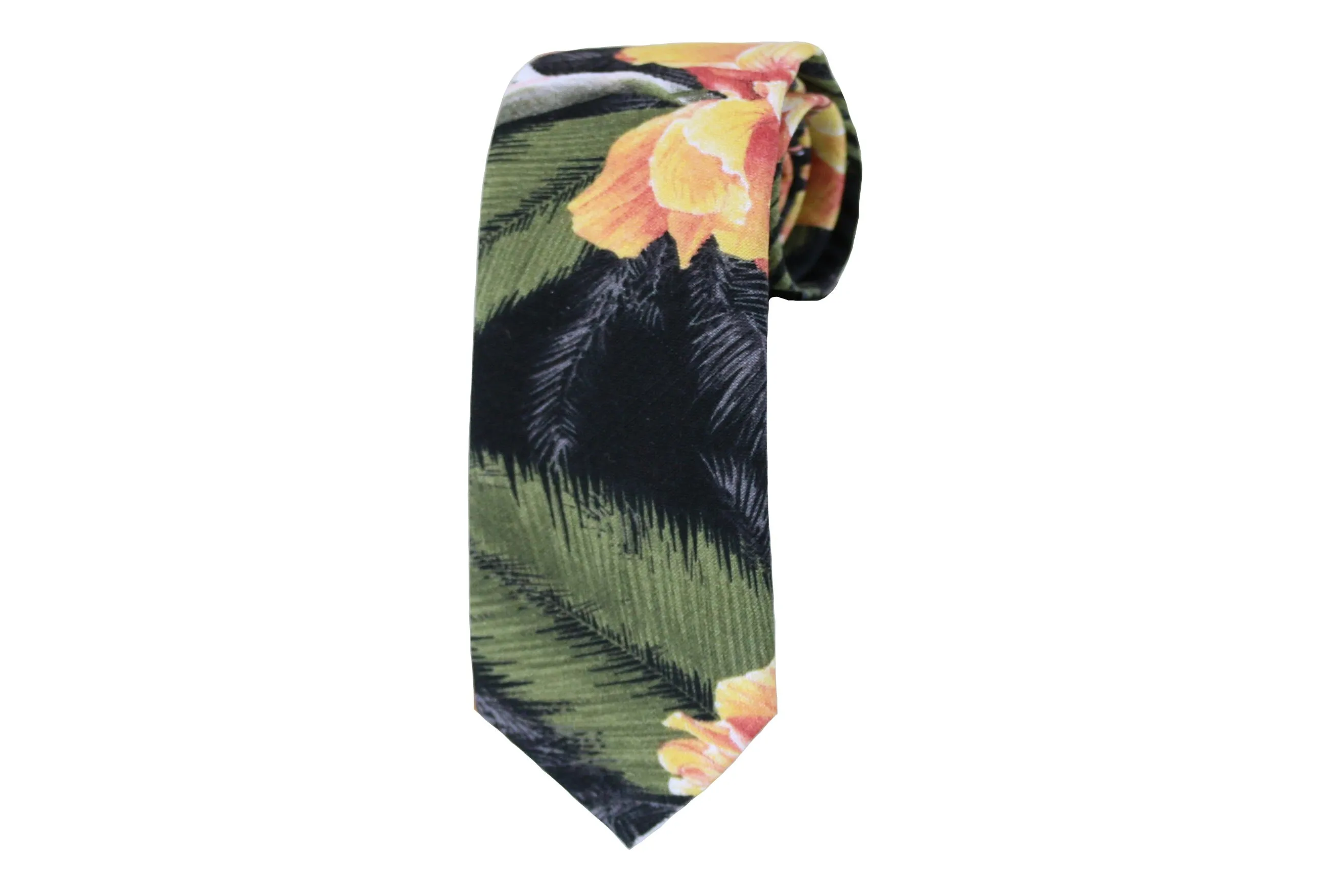 Black Tropical Tie