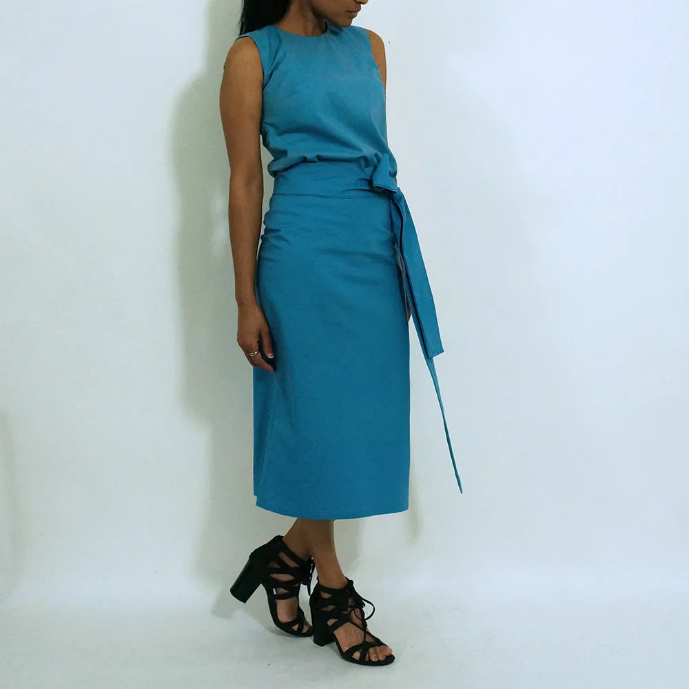 Blue Fabric Belt | ALPHONSINA
