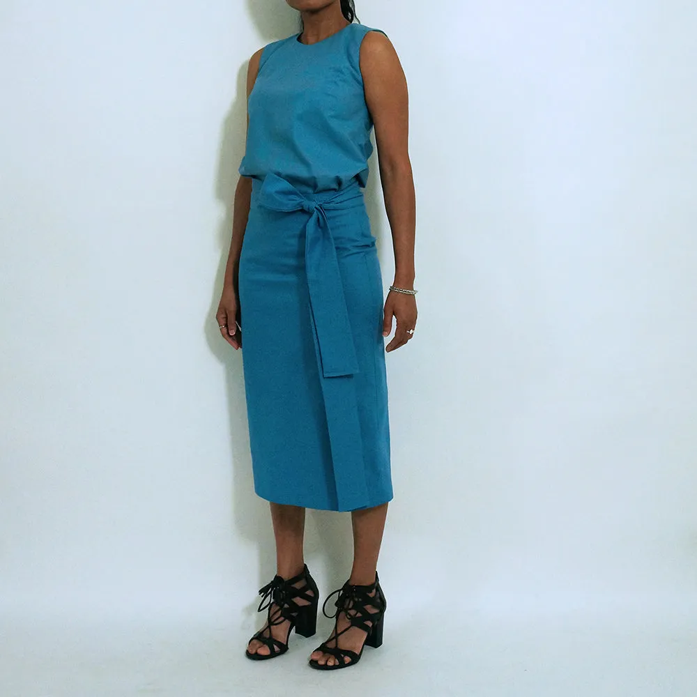 Blue Fabric Belt | ALPHONSINA