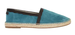 Blue Suede Leather Corrida Espadrilles