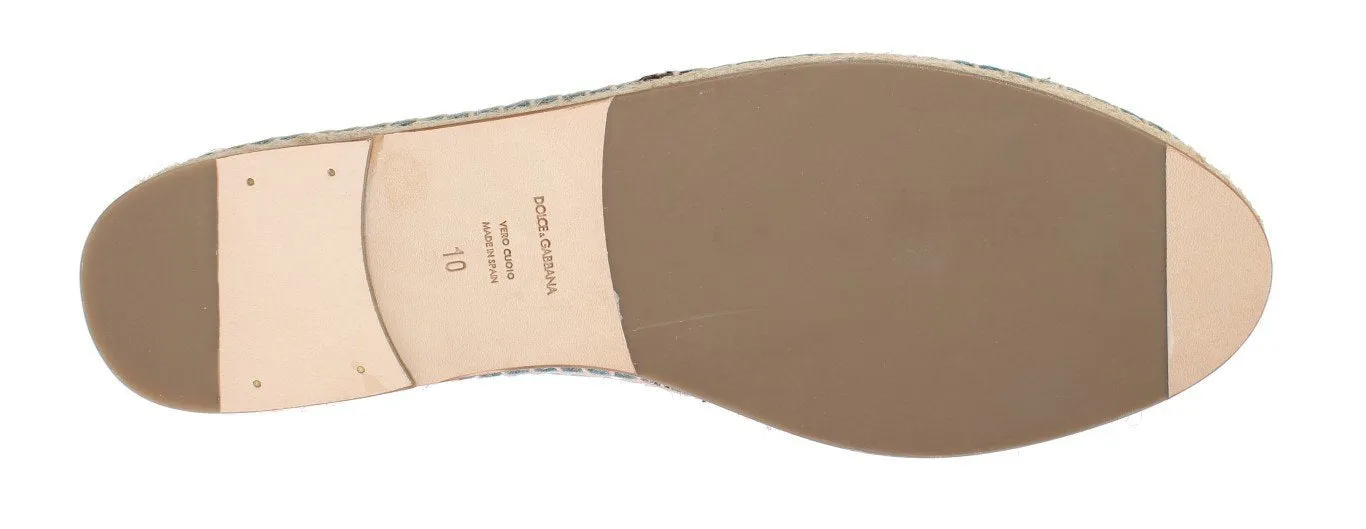 Blue Suede Leather Corrida Espadrilles