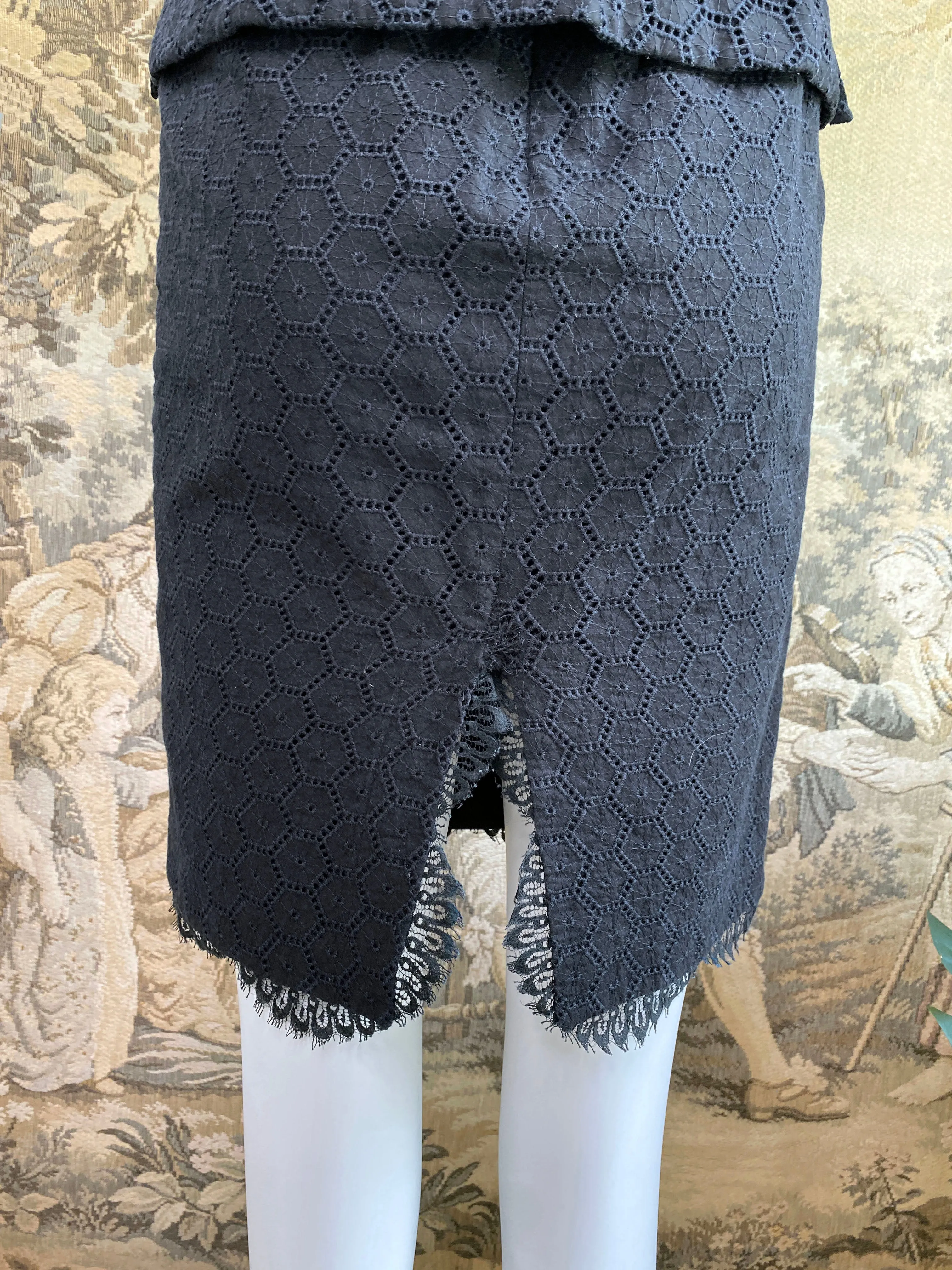 Blumarine Y2K Eyelet Skirt Suit