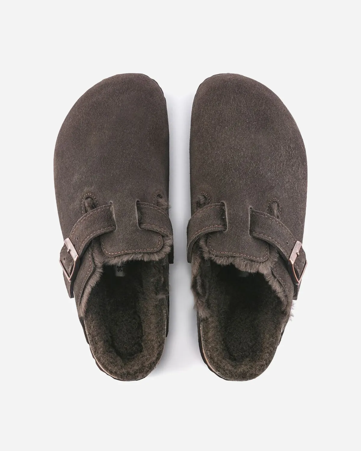 Boston Shearling Suede Leather/Fur Regular - Mocca