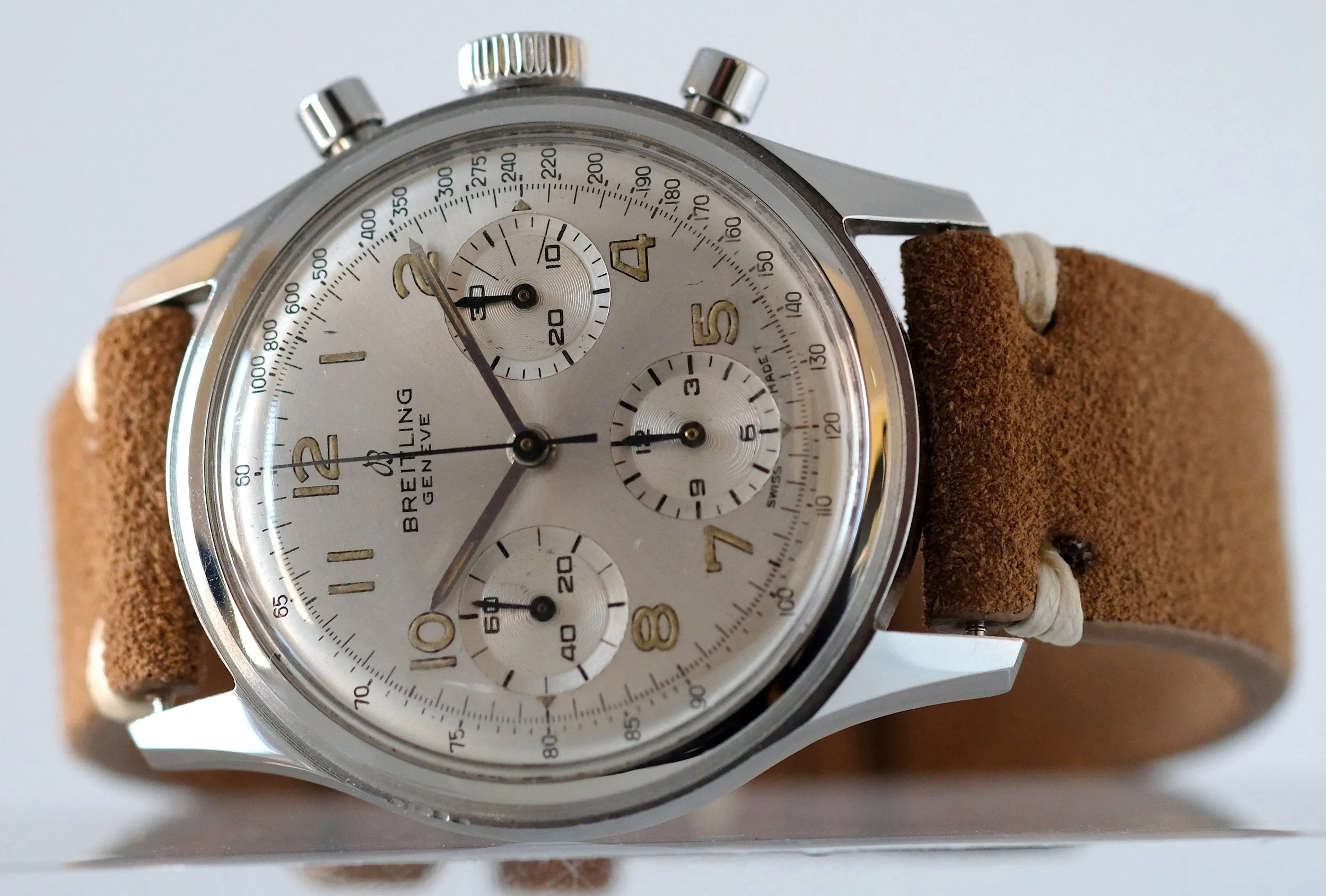 Breitling Silver Chronograph Ref. 765