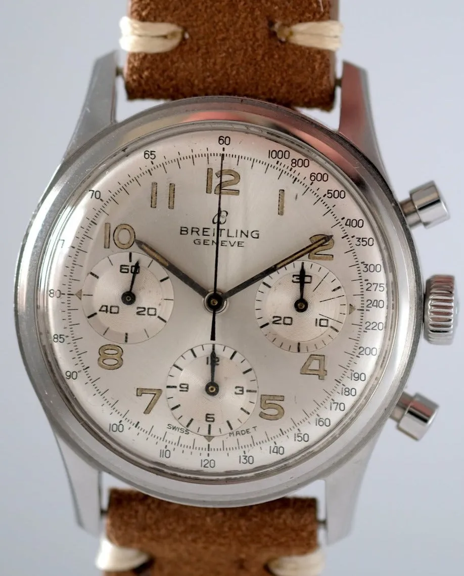 Breitling Silver Chronograph Ref. 765