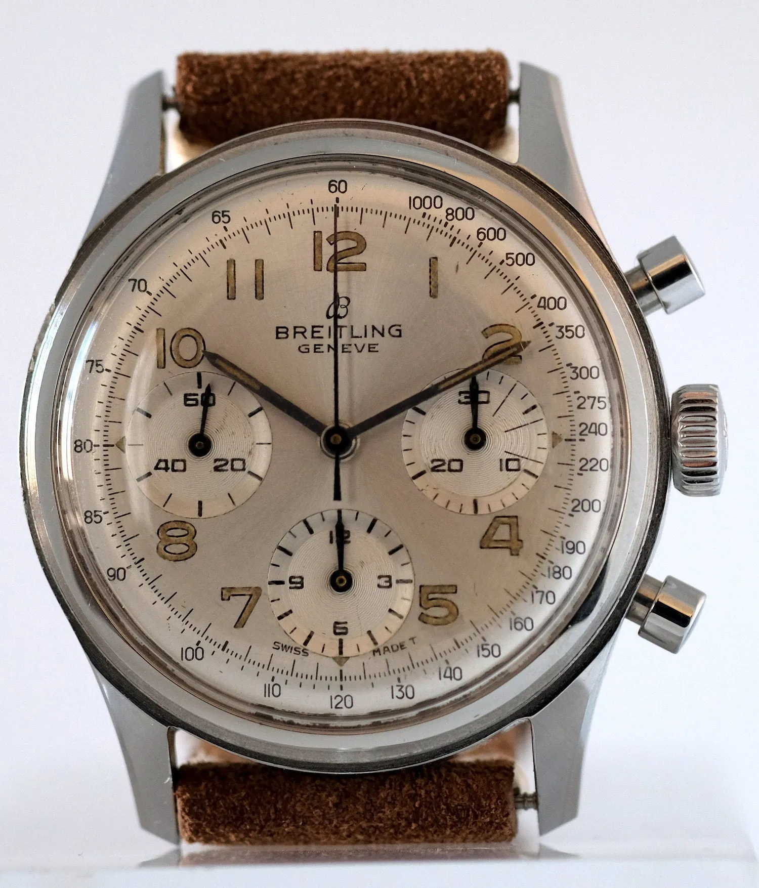 Breitling Silver Chronograph Ref. 765