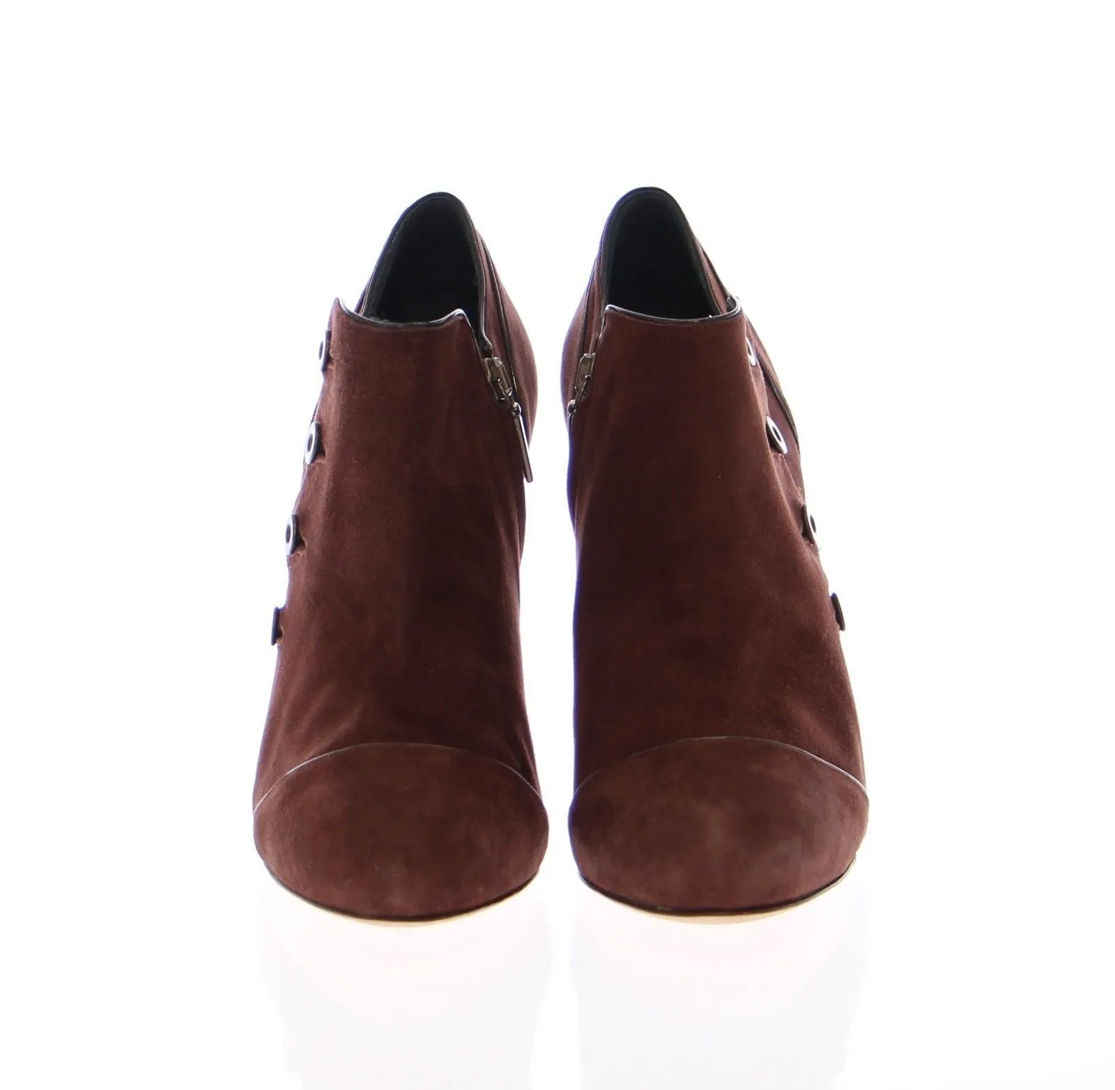 Brown Leather Suede Ankle Boots Shoes
