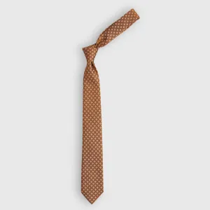 Brown Printed Tie