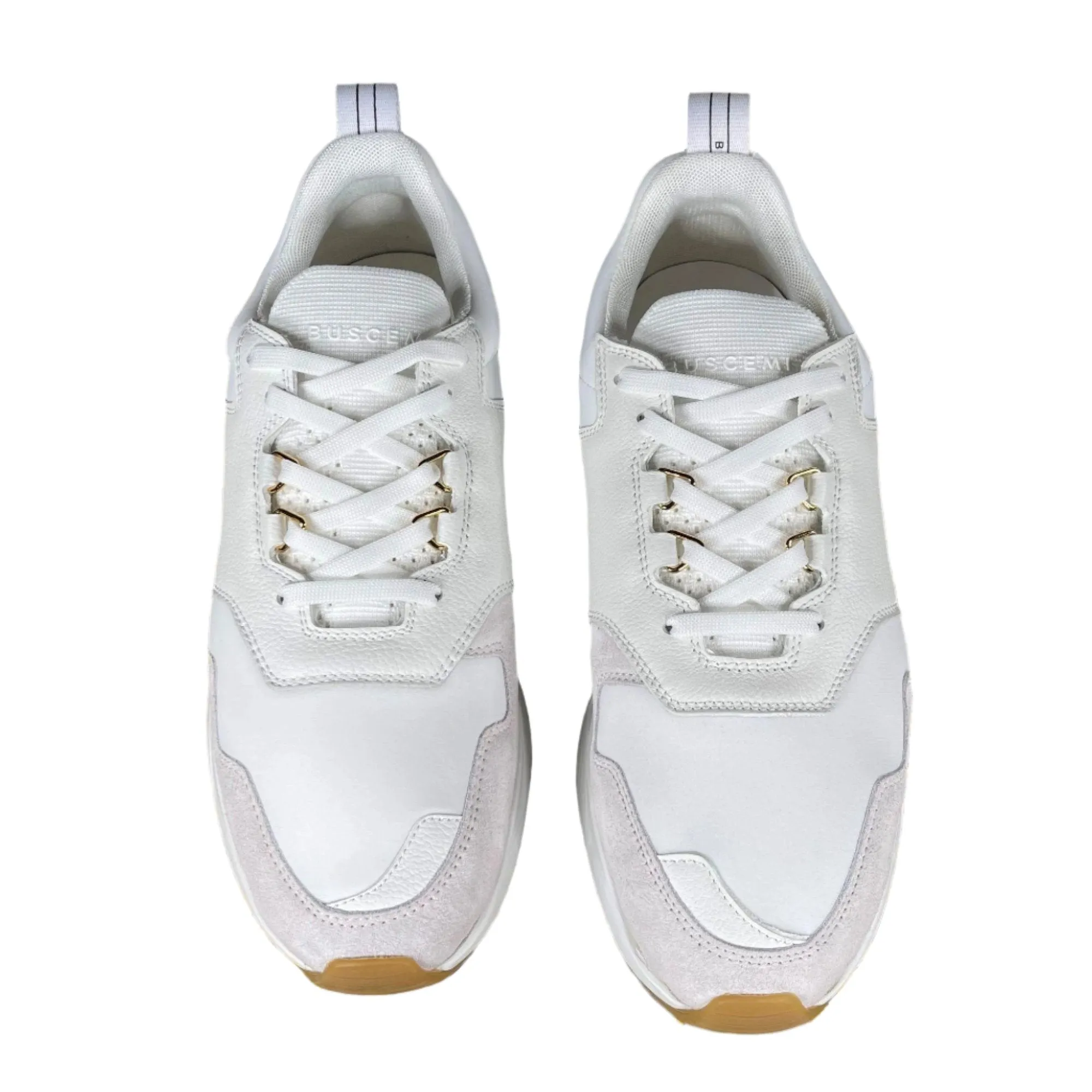 Buscemi Men's Ventura White Leather Sneakers